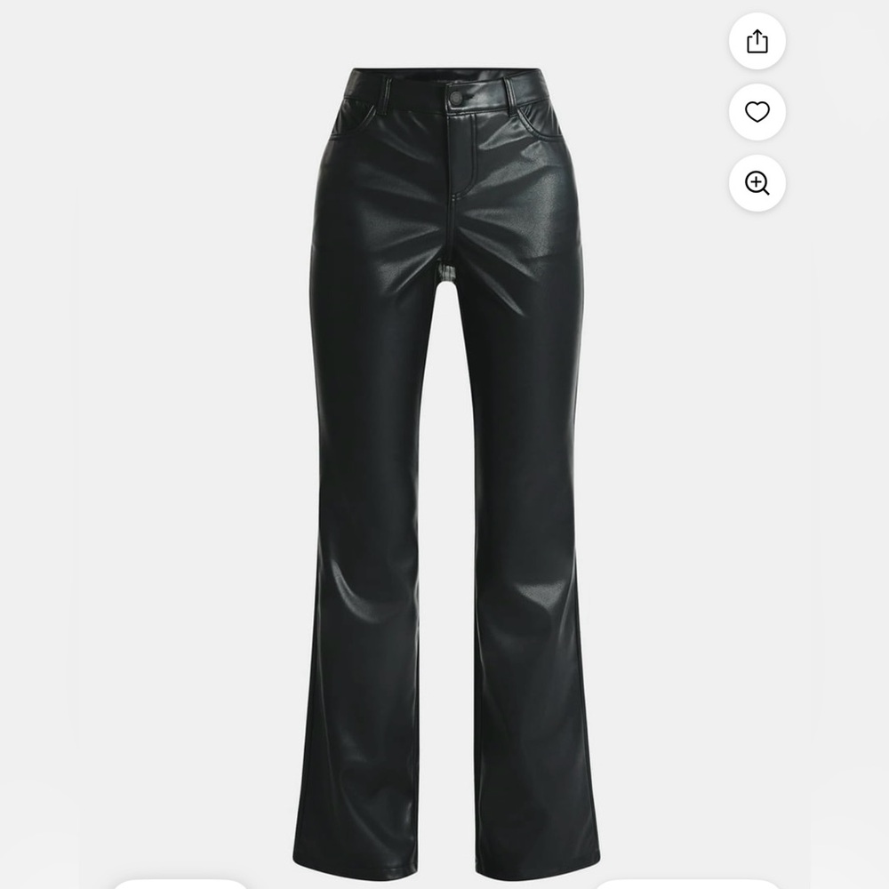 No Boundaries Black Faux Leather Trousers